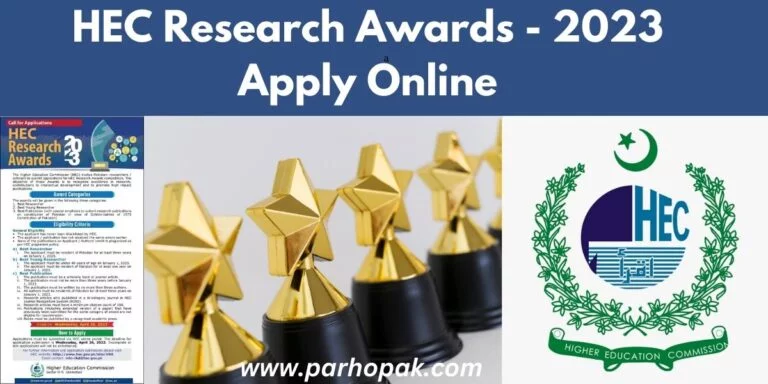 Applications for HEC Research Awards 2023