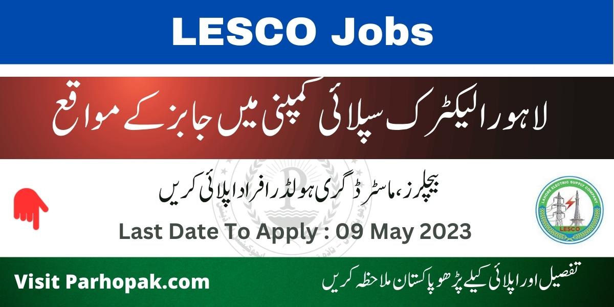 Lahore Electric Supply Company LESCO Jobs 2023 (2)