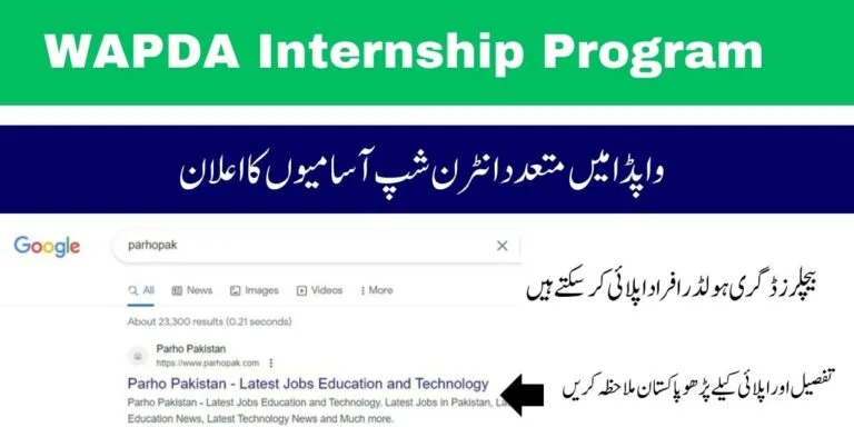 WAPDA Internship Program Online Apply