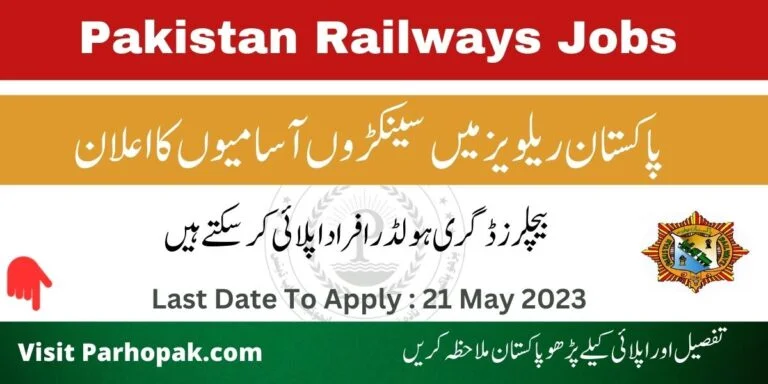 Pakistan Railways Jobs apply via NJP