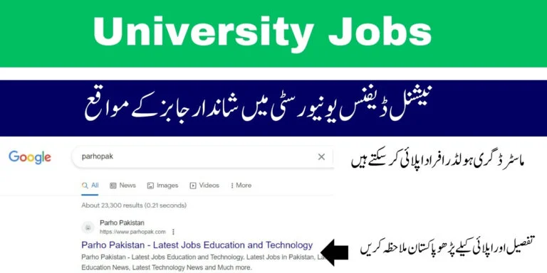 NDU Jobs 2024