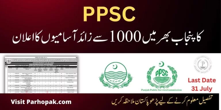 PPSC Jobs July 2023