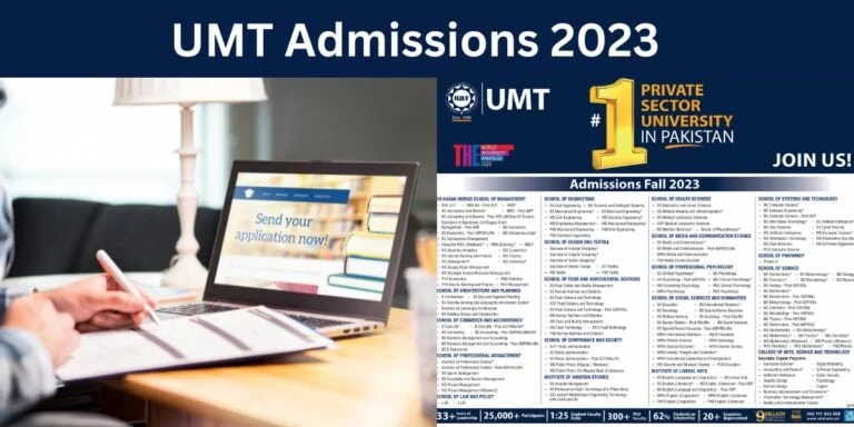 UMT Admissions 2023 Apply Online