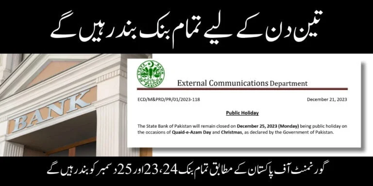 Banks Will Remain Closed for 3 Consecutive Days