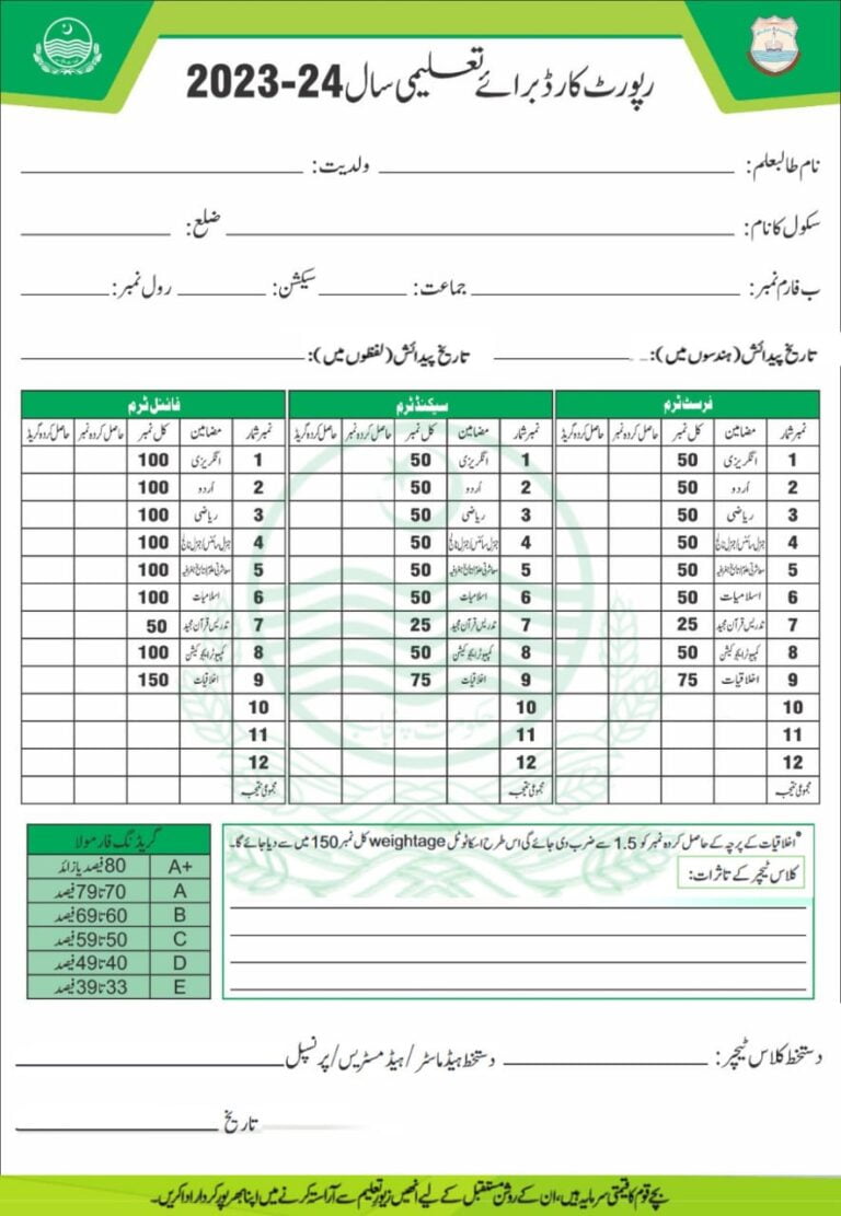 Punjab Examination Commission PEC Result Card For School Based punjab-examination-commission-pec-result-card-for-school-based