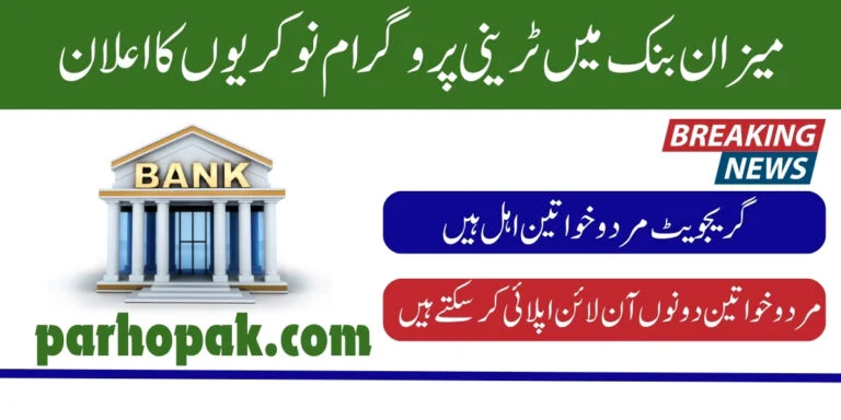 Meezan Bank Roshnas Special Trainee Program Jobs 2024