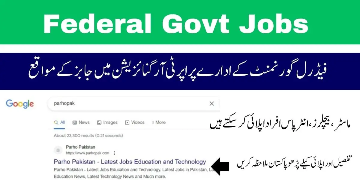 Federal Govt Jobs 2024