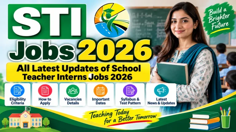 School Teaching Interns STI Jobs 2026 in Punjab