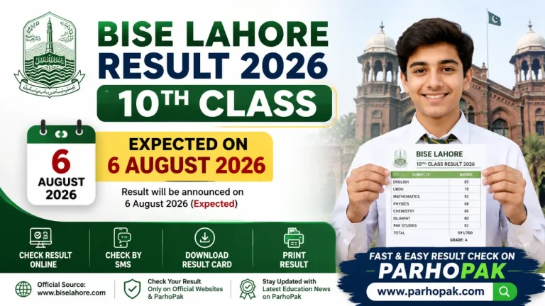BISE Lahore 10th Class Result 2026