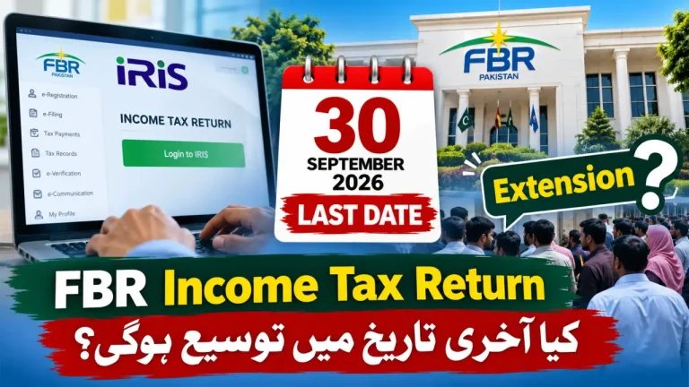 FBR Income Tax Return Deadline 2026 – Will the IRIS Filing Date Be Extended